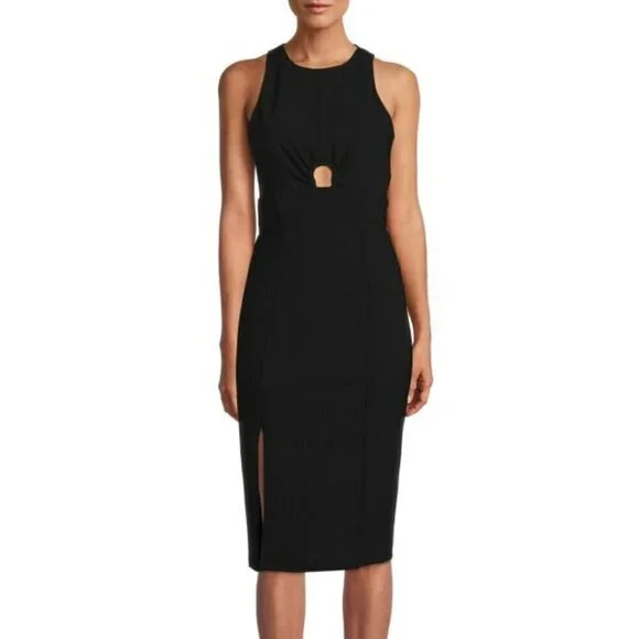 RACHEL RACHEL ROY Keyhole Cutout Sheath Dress-Black- Small NWT - Picture 3 of 14